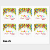 Balloon Wow Stickers Anniversaire (Feuille)