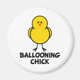 Ballooning Chick Magneet