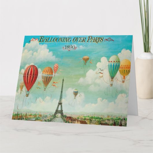 Ballooning over kunstreizen in Parijs Kaart (Voorkant)