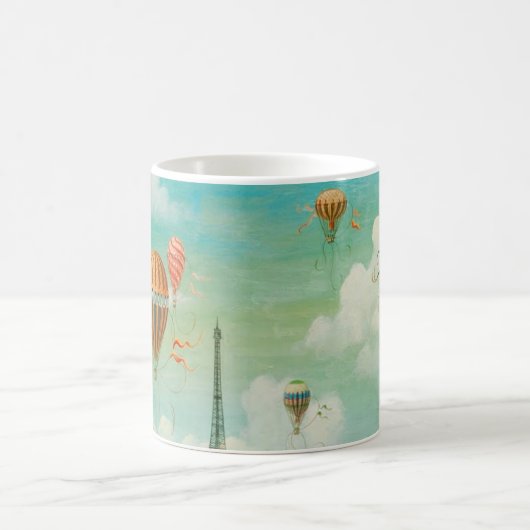 Ballooning over kunstreizen in Parijs Koffiemok (Center)