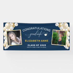 Balloons 2 Photos Blue Congratulations Graduate Spandoek