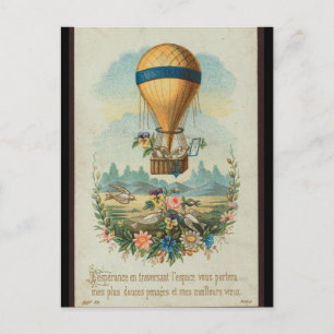 Balloons à air chaud Art-Vintage pour cartes posta