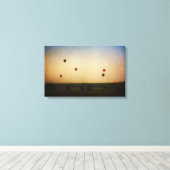 Balloons à air chaud dans la toile du panneau 3 ma (Insitu (Plancher de Bois))