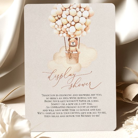 Balloons à oreilles Brown Afficher la carte de boî