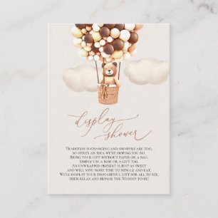 Balloons à oreilles Brown Afficher la carte de boî