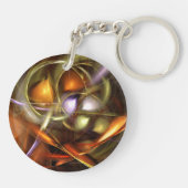 Balloons and Ribbons  Abstract Sleutelhanger (Achterkant)