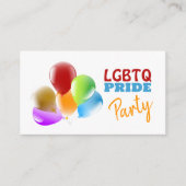 Balloons arc-en-ciel, carte Invitation LGBTQ Pride (Devant)