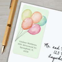 Balloons Baby shower Green Retour Adres