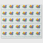 BaLLoOnS Birthday Wishes Cadeaupapier (Vlak)