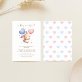 Balloons Bunny Genre Révélation Invitation de la p