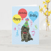 Balloons de fête d'anniversaire Carte Terre-Neuve (Fleur jaune)