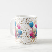 Balloons de Mug Bonne Anniversaire (Devant gauche)