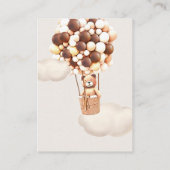 Balloons d'ours Brown Livres pour bébés Carte de b (Dos)