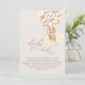 Balloons d'ours Brown Livres pour bébés Carte de b (Debout devant)