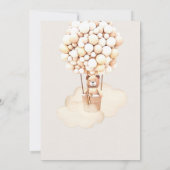 Balloons d'ours Brown Livres pour bébés Carte de b (Dos)