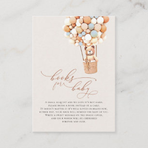 Balloons d'ours Brown Livres pour bébés Carte de b