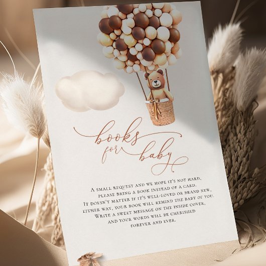 Balloons d'ours Brown Livres pour bébés Carte de b