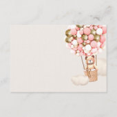 Balloons d'ours en or rose Carte de boîtier pour f (Devant)