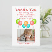 Balloons Enfants Anniversaire Photo Merci  (Debout devant)