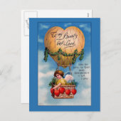 Balloons et Coeurs Carte de Saint-Valentin victori (Devant / Derrière)