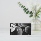 Balloons Feestfeest Planner Decor Black Visitekaartje (Staand voorkant)