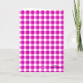 Balloons Gingham Rose Invitation Anniversaire Enfa (Dos)