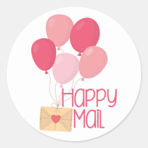 Balloons Happy Mail Sticker voor kleine bedrijven