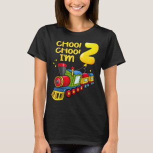 Balloons Jongeren Ik ben 2 jaar oude boys Train 2n T-shirt