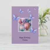 Balloons modernes photo Bonne carte d'anniversaire (Debout devant)