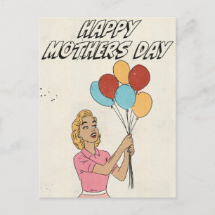 Balloons voor Moederdag Briefkaart