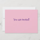 Ballot rose bleu cupcake Anniversaire Invitation (Dos)