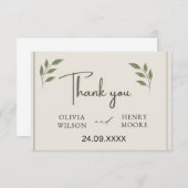 Ballotin de Merci minimaliste (Devant / Derrière)