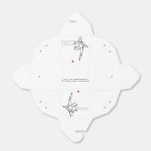 Ballotin: meenemer TAEKWONDO DWICHAGI back kick 2 Bedankdoosjes (Uitgevouwen)