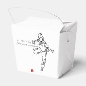 Ballotin: meenemer TAEKWONDO DWICHAGI back kick 2 Bedankdoosjes (Achterkant)