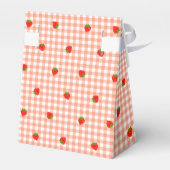 BALLOTINS いちご＆ギンガムチェック（サーモンピンク）   フェイバーボックス (Arrière)