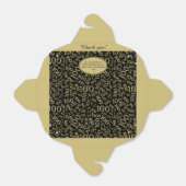 Ballotins 0e fête d'anniversaire Gold/Black Number Motif (Déplié)