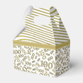 Ballotins 100e anniversaire Gold/Motif numérique blanc (Arrière)