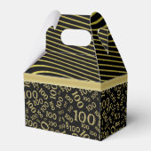Ballotins 100e anniversaire Noir/Motif de numéro d'or (Arrière)