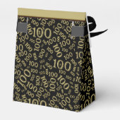 Ballotins 100e anniversaire Random Number Motif Noir/Or (Arrière)