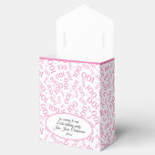 Ballotins 100e anniversaire Random Number Motif rose/blanc (Ouvert)