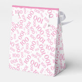 Ballotins 100e anniversaire Random Number Motif rose/blanc (Arrière)
