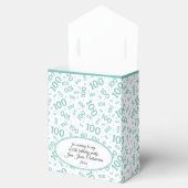 Ballotins 100e anniversaire Random Number Motif Turquoise/bl (Ouvert)