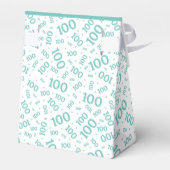 Ballotins 100e anniversaire Random Number Motif Turquoise/bl (Arrière)