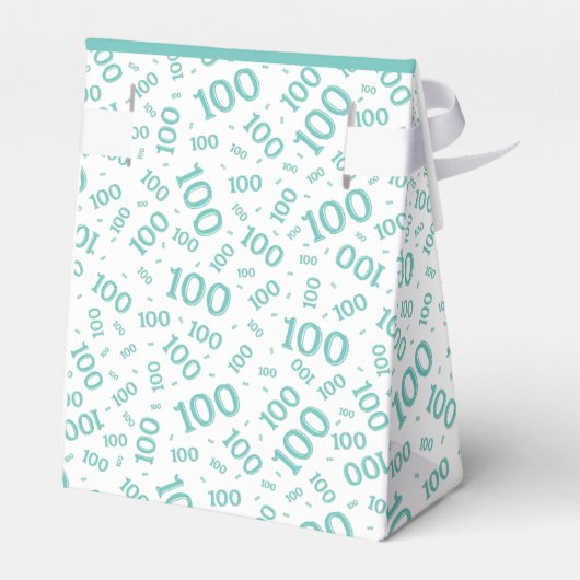 Ballotins 100e anniversaire Random Number Motif Turquoise/bl (Arrière)