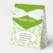 Ballotins 100e anniversaire Random Number Motif Vert/Blanc (Verso)