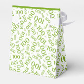 Ballotins 100e anniversaire Random Number Motif Vert/Blanc (Arrière)