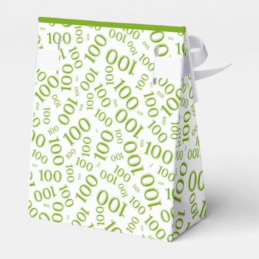 Ballotins 100e anniversaire Random Number Motif Vert/Blanc (Arrière)