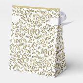 Ballotins 100e anniversaire Random Numéro Motif Or/Blanc (Arrière)