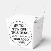 Ballotins 10 Boîtes de faveur à emporter 25% de réduction su (Recto)