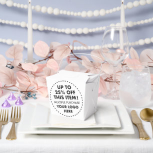 Ballotins 10 Boîtes de faveur à emporter 25% de réduction su